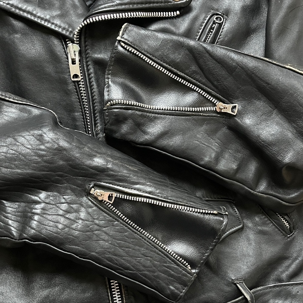 1970s Schott Perfecto Black Leather Motorcycle Jacket - Picture 6 of 11